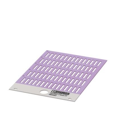 Phoenix Contact US-WMT Cable Binder Cable Marker, Violet, Pre-printed "Unlabeled", 0.6 → 22mm Cable, for [0829297]; 499-361