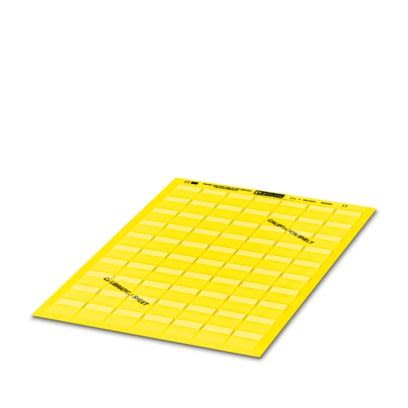 Phoenix Contact 830 Adhesive Cable Marker, Yellow, 2 → 5mm Cable, for Conductor And Cable Marking, 0830690 [0830690]; 499-373