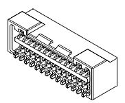 Molex 504187 Series Vertical Surface PCB Header, 1.25 mm Pitch, 2 Row(s), Unshrouded [504189-3470]; 505-810