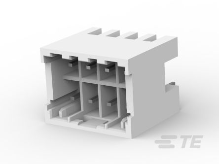 TE Connectivity Grace Inertia Series Vertical Board PCB Header, 8 Contact(s), 3.3 mm Pitch, 2 Row(s), Shrouded [5-1827393-1]; 505-815