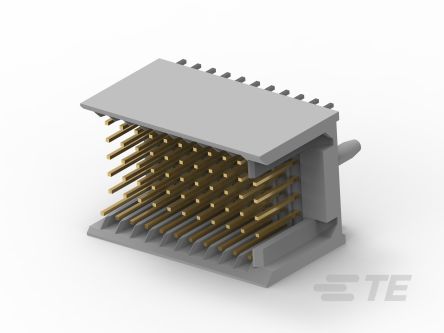 TE Connectivity Z-PACK HM Series Vertical Board PCB Header, 77 Contact(s), 2 mm Pitch, 7 Row(s), Unshrouded [5188516-9]; 505-824