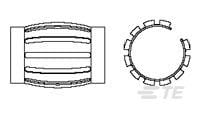 Pin, 75A, Male, AMP, Cable Mount [5-192039-4]; 505-825