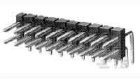 TE Connectivity AMPMODU Series Right Angle Board PCB Header, 6 Contact(s), 2.54 mm Pitch, 2 Row(s), Unshrouded [5-146308-3]; 505-903