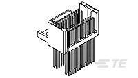 TE Connectivity Z-PACK Series Vertical Board PCB Header, 72 Contact(s), 2 mm Pitch, 12 Row(s), Unshrouded [5120824-1]; 505-917
