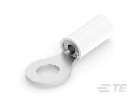 PIDG Insulated Ring Terminal, M6 Stud Size, Natural [53984-1]; 505-945