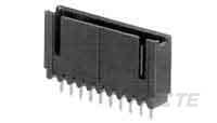 TE Connectivity AMPMODU Series Vertical Board PCB Header, 10 Contact(s), 2.54 mm Pitch, 1 Row(s), Shrouded [5-102202-7]; 505-953