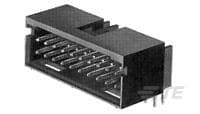 TE Connectivity AMPMODU Series Right Angle PCB PCB Header, 16 Contact(s), 2.54 mm Pitch, 2 Row(s), Shrouded [5-102617-6]; 505-954