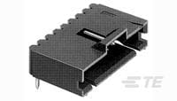 TE Connectivity AMPMODU MTE Series Right Angle Board PCB Header, 7 Contact(s), 2.54 mm Pitch, 1 Row(s), Shrouded [5-103635-6]; 505-963