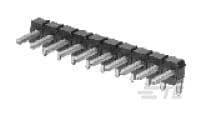 TE Connectivity AMPMODU Headers Series Right Angle Board PCB Header, 8 Contact(s), 2.54 mm Pitch, 1 Row(s), Unshrouded [5-103765-8]; 505-967