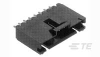 TE Connectivity AMPMODU MTE Series Vertical Board PCB Header, 10 Contact(s), 2.54 mm Pitch, 1 Row(s), Shrouded [5-103908-9]; 505-970