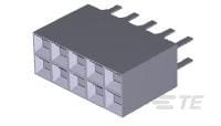 TE Connectivity AMPMODU Modu Series Vertical Board PCB Header, 10 Contact(s), 2.54 mm Pitch, 2 Row(s), Unshrouded [535542-5]; 505-997