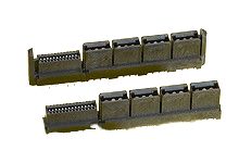 TE Connectivity 46114 Series Vertical Surface Mount PCB Socket, 30-Contact, 2-Row, 1.27 mm, 12 mm Pitch, Through Hole [46114-1228]; 507-522