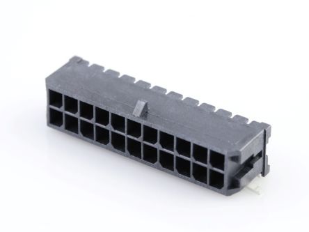 Molex 43045 Series Right Angle Surface PCB Header, 22 Contact(s), 3 mm Pitch, 3 Row(s), Shrouded [43045-2211]; 507-647