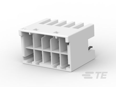 TE Connectivity Grace Inhertia Series Vertical Board PCB Header, 10 Contact(s), 3.3 mm Pitch, 2 Row(s), Shrouded [1-1971906-5]; 508-291