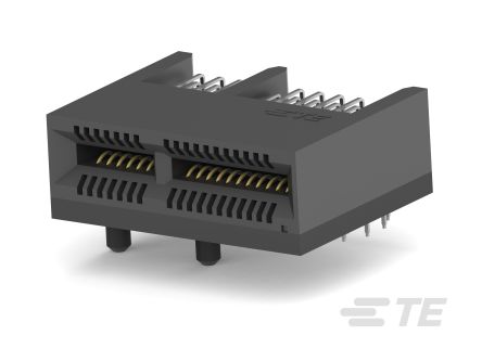 TE Connectivity RAST Series Right Angle Receptacle Edge Connector, Board Mount, 36-Contacts, 1mm Pitch, 1-Row, Through [1-1761465-1]; 508-322