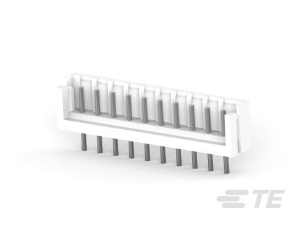 TE Connectivity MIS Series Vertical Board PCB Header, 10 Contact(s), 2.5 mm Pitch, 1 Row(s), Shrouded [1-177537-0]; 508-326