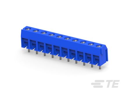 TE Connectivity Buchanan Series PCB Terminal Block, 10-Contact, 5mm Pitch, Board Mount, 1-Row, Solder, Through Hole [1-1776244-0]; 508-331