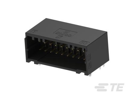 TE Connectivity Dynamic 1000 Series Horizontal Board PCB Header, 20 Contact(s), 2.5 mm Pitch, 2 Row(s), Shrouded [1-1827876-0]; 508-344