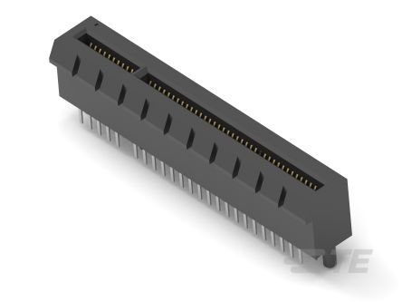 TE Connectivity 1-1871 Series Female Edge Connector, Board Mount, 98-Contacts, 1mm Pitch, 1-Row, Through Hole [1-1871058-3]; 508-345