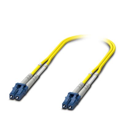Phoenix Contact LC to LC Duplex Single Mode OS2 Fibre Optic Cable, 900μm, Yellow, 10m [1146544]; 509-630