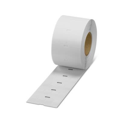 Phoenix Contact WML Adhesive Cable Label, White, Pre-printed "Unlabeled", for Cylindrical Objects, Single Wires And [0800073]; 509-842
