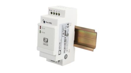 XP Power DDC30 DC-DC Converter, 5V dc/ 4.5A Output, 5 → 24 V dc Input, 22.5W, DIN Rail Mount, +70°C Max Temp [DDC3024S05]; 516-908