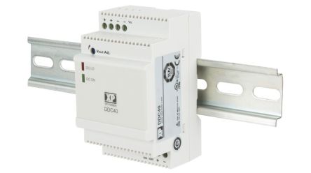 XP Power DDC30 DC-DC Converter, 9V dc/ 4A Output, 5 → 24 V dc Input, 36W, DIN Rail Mount, +70°C Max Temp -40°C [DDC4024S09]; 516-916