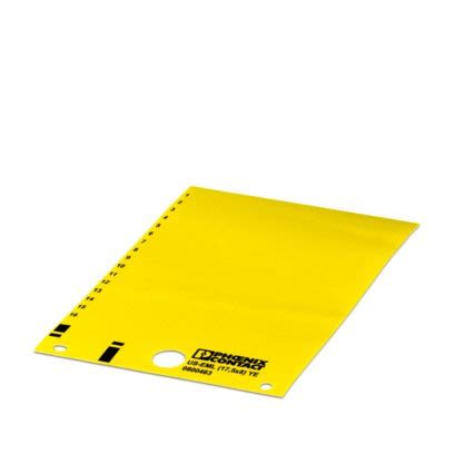 Phoenix Contact US-EML Yellow on Yellow Cable Labels, 8 mm Length, 17.5 mm Width, 8mm Label Length, 17.5mm Label Width [0800463]; 517-341
