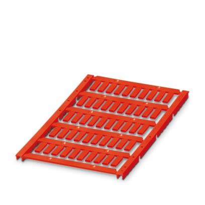Phoenix Contact UCT-WMT Insert Cable Marker, Red, Pre-printed "Unlabeled", 0.6 → 10mm Cable, for Conductors, [0801440]; 517-349