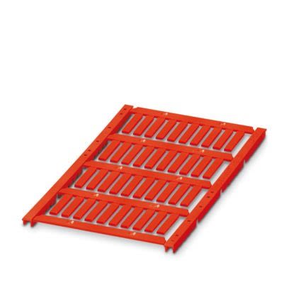 Phoenix Contact UCT-WMT Insert Cable Marker, Red, Pre-printed "Unlabeled", 0.6 → 22mm Cable, for Conductor And [0801464]; 517-352