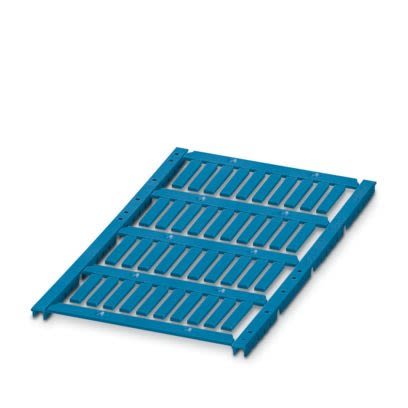 Phoenix Contact UCT-WMT Insert Cable Marker, Blue, Pre-printed "Unlabeled", 0.6 → 22mm Cable, for Conductors, [0801468]; 517-354
