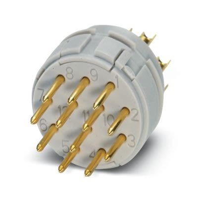 Phoenix Contact Heavy Duty Power Connector Insert, 8A, PIN, RC Series, 12 Contacts [1240736]; 517-363
