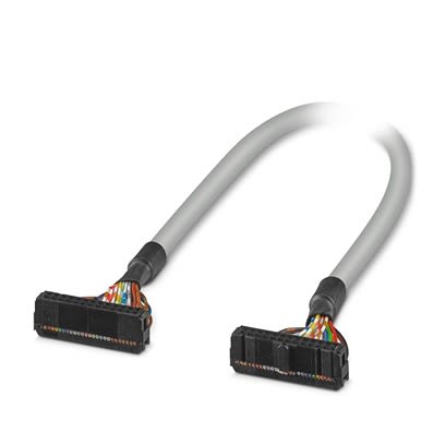 Phoenix Contact FLK Series Round Ribbon Cable, 26-Way, 2.54mm Pitch, 4m Length, 26 Pin IDC to 26 Pin IDC [2299437]; 517-373
