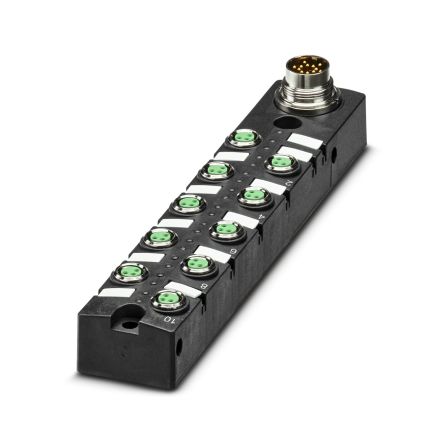 Phoenix Contact SACB Series Distribution Unit, M8, 3 way, 10 port [1192187]; 517-620