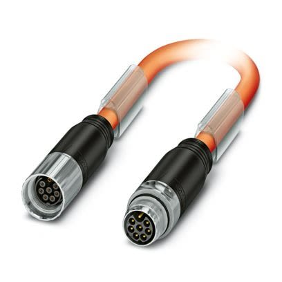 Phoenix Contact Straight Female Straight Male Sensor Actuator Cable, 10m [1624789]; 518-308