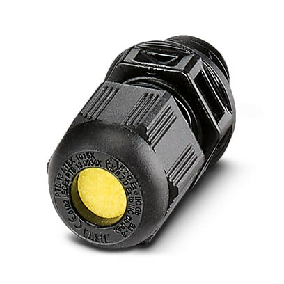 Phoenix Contact G-ESIS Series Black Polyamide Cable Gland, M12 Thread, 3mm min., 6mm max., IP66, IP68 [1424465]; 518-434