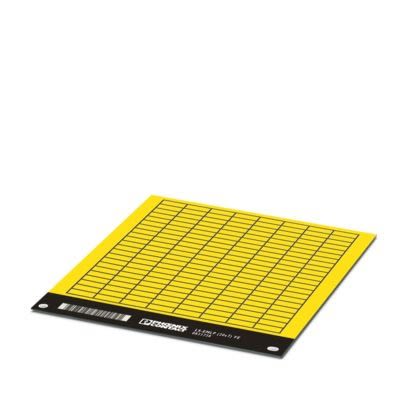 Phoenix Contact LS-EMLP Adhesive Marking Foil, Yellow, Pre-printed "Unlabeled", for Devices In The Control Cabinet, [0831738]; 518-515