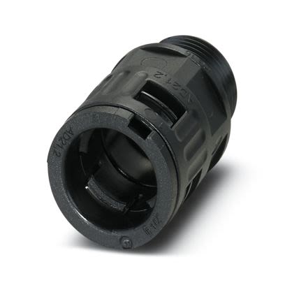 Phoenix Contact WP-G HF Series Black PA 6 Cable Gland, PG16 Thread, 16.5mm max., IP66 [3240891]; 518-787