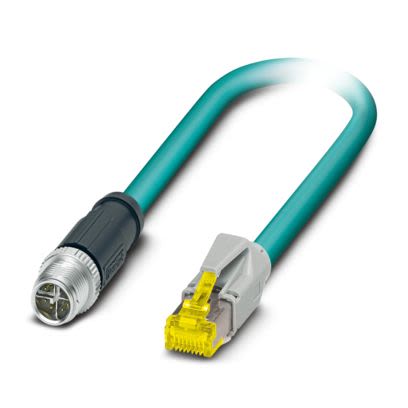Phoenix ContactNBC, 10m Cat6a M12 to, Shielded Shielded, Terminated PE-X Sheath [1453362]; 518-962