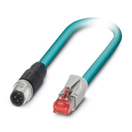 Phoenix ContactNBC, 3m Cat5, Blue M12 to Male Shielded, Terminated Polyurethane Sheath [1561975]; 519-402