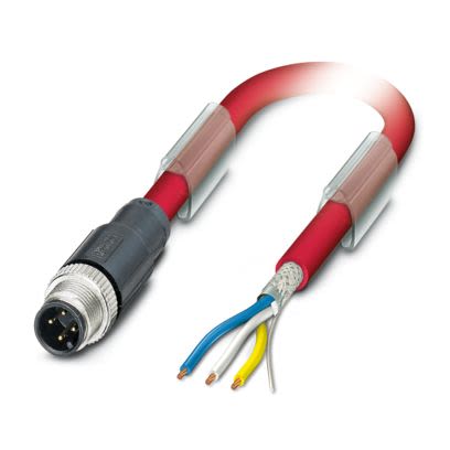 Phoenix Contact Straight Male 4 way M12 to Sensor Actuator Cable, 15m [1558357]; 519-435