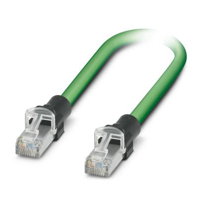 Phoenix Contact158, 40m Cat5, Green RJ45 to Male RJ45 Male, Shielded Shielded, Terminated Polyurethane Sheath [1586514]; 519-452