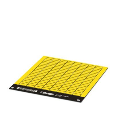 Phoenix Contact LS-EMLP Adhesive Marking Foil, Yellow, Pre-printed "Unlabeled", for Devices In The Control Cabinet, [0831739]; 519-647