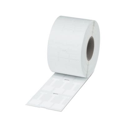 Phoenix Contact WML-FLAGV Adhesive Cable Marker, White, Pre-printed "Unlabeled", for Conductor, 0830713 [0830713]; 519-764