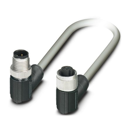 Phoenix Contact Right Angle Male 5 way M12 to Right Angle Female 5 way M12 Bus Cable, 1.5m [1405974]; 519-774