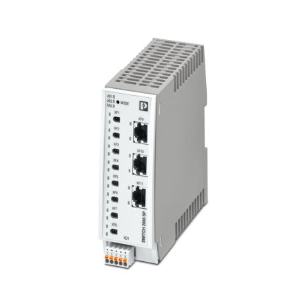 Phoenix Contact FL SWITCH Series DIN Rail Mount Ethernet Switch, 3 RJ45 Ports, 1000Mbit/s Transmission, 24V [1278397]; 519-913