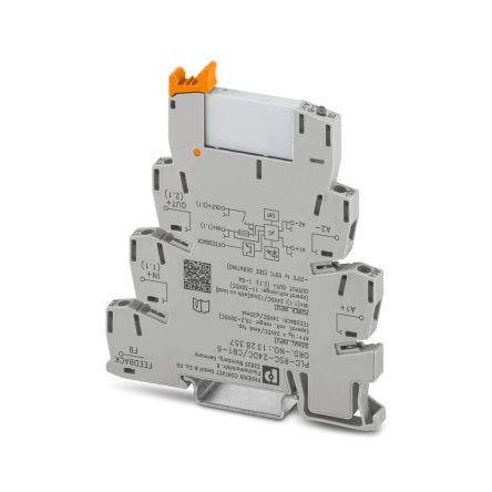 Phoenix Contact PLC-RPT Series Relay Module, DIN Rail Mount, 24V dc Coil, 6A Load [1328357]; 519-978