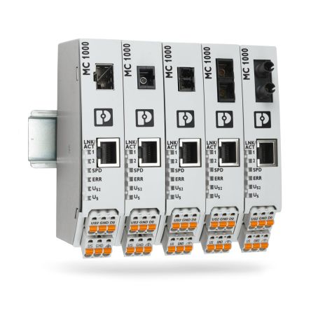 Phoenix Contact RJ45 Ethernet Media Converter, Multi Mode, 100Mbit/s 2km [1329827]; 519-980