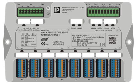 Phoenix Contact Axioline X Series I/O module, 24 V dc Supply, Analogue, Digital Output, 24-Input, Analog, Digital Input [1334854]; 519-984