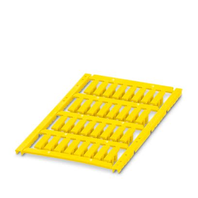 Phoenix Contact UCT Clip On Cable Markers, Yellow, Pre-printed "Unlabeled", 2.9 → 3.5mm Cable, for Conductor And [0831207]; 520-033